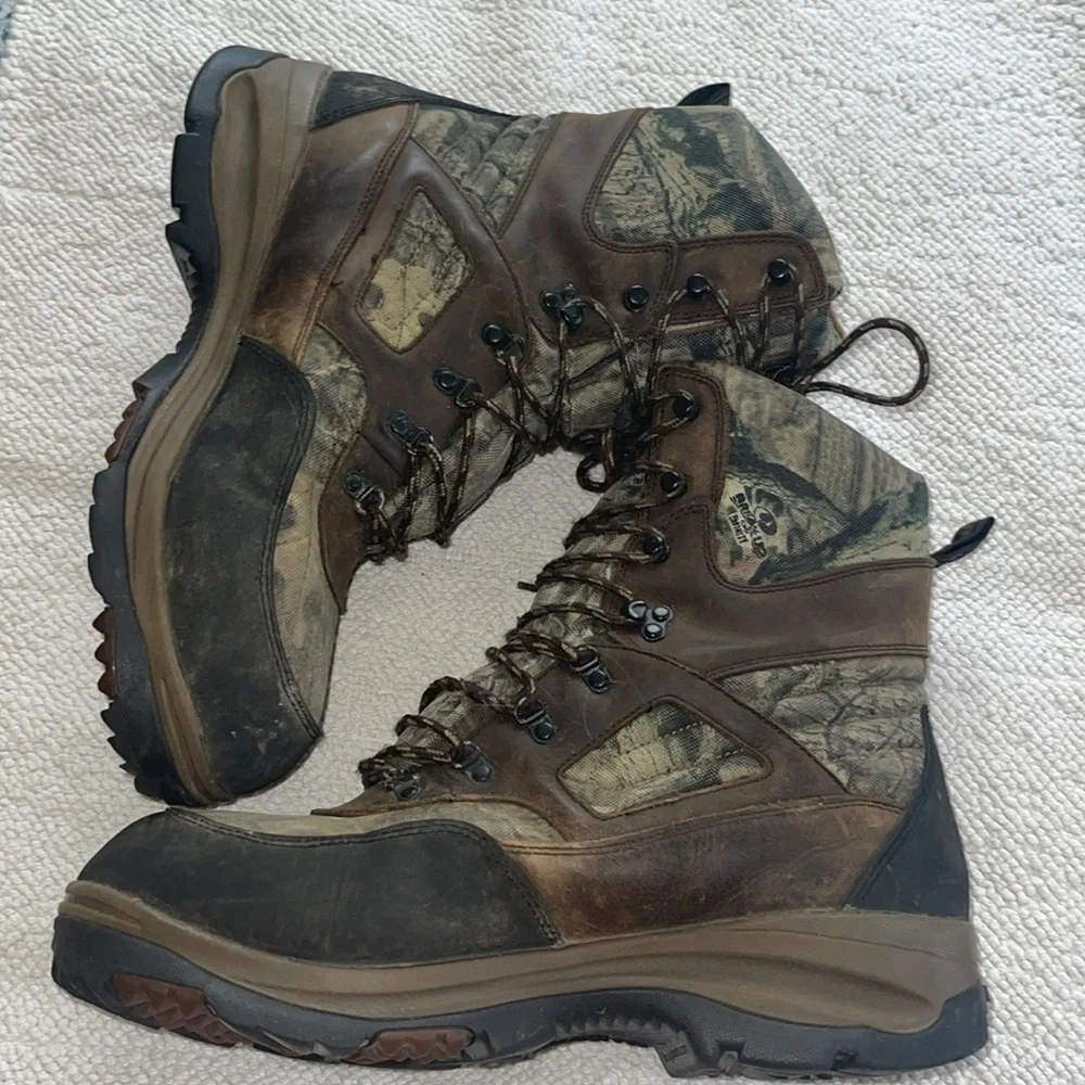 Rocky Thinsulate 1000 grams Waterproof Boots Camo High Top Ankle Size 12